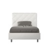 Letto matrimoniale imbottito francese 140x200 contenitore moderno Priya F Modello
