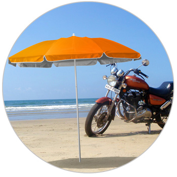 Ombrellone mare portatile moto leggero alluminio spiaggia tenda 200 cm  Piuma